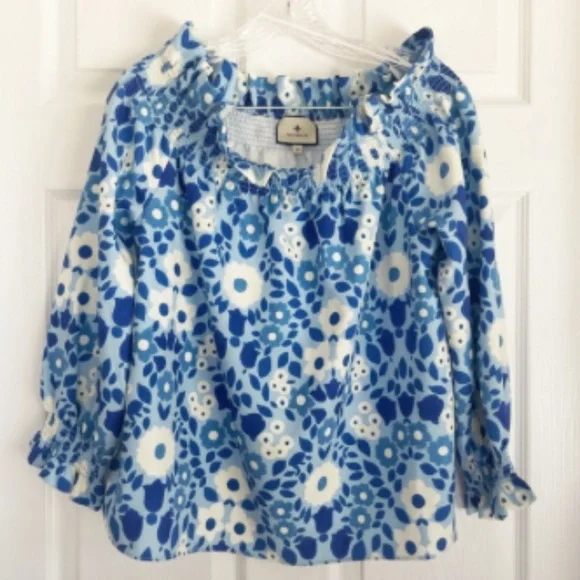 Tuckernuck Majolica Off the Shoulder Marguerite Blouse Sz M Worn Once - Picture 2 of 7